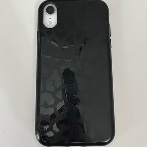 Loopy iPhone XR Black Leopard Case